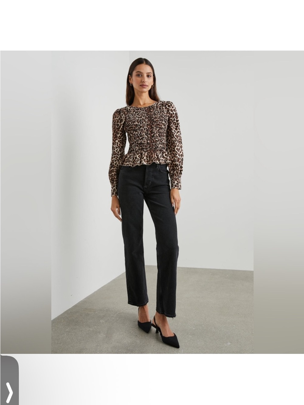 Rails Tabi Nala Smocked Peplum Top